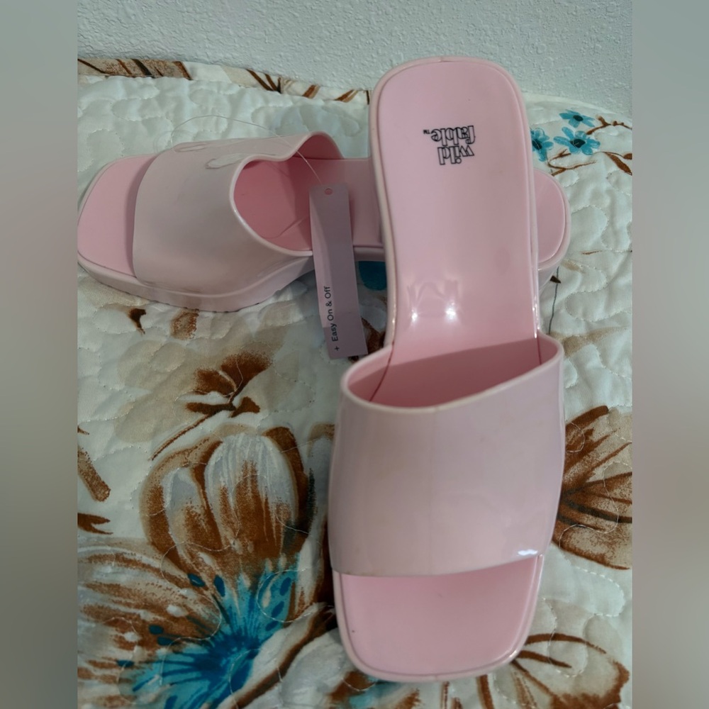 Pink Slide Sandals - Picture 2 of 3